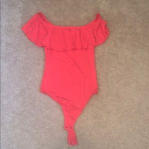 Off the shoulder body suit